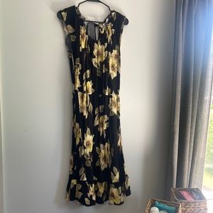 Sunflower print dress